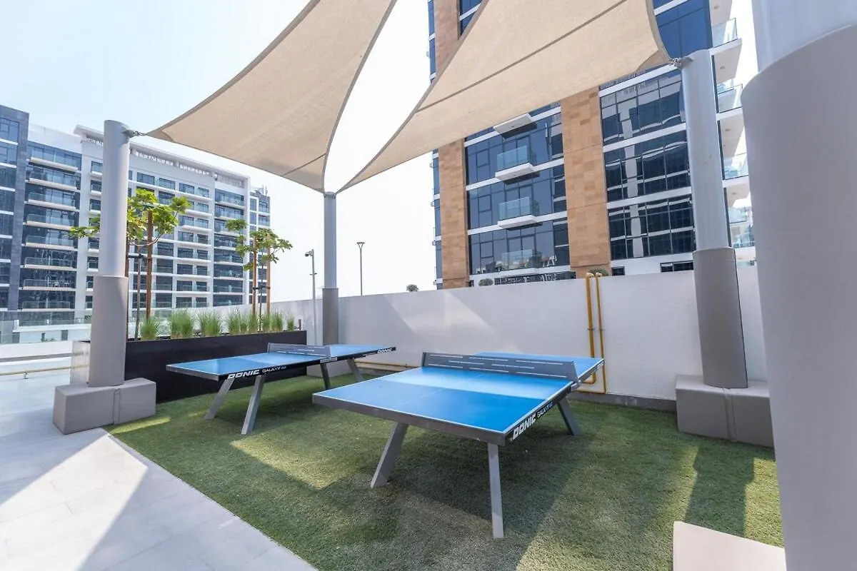 Quiet Elegance Studio Living Near Burj Khalifa In Azizi Riviera Dubai