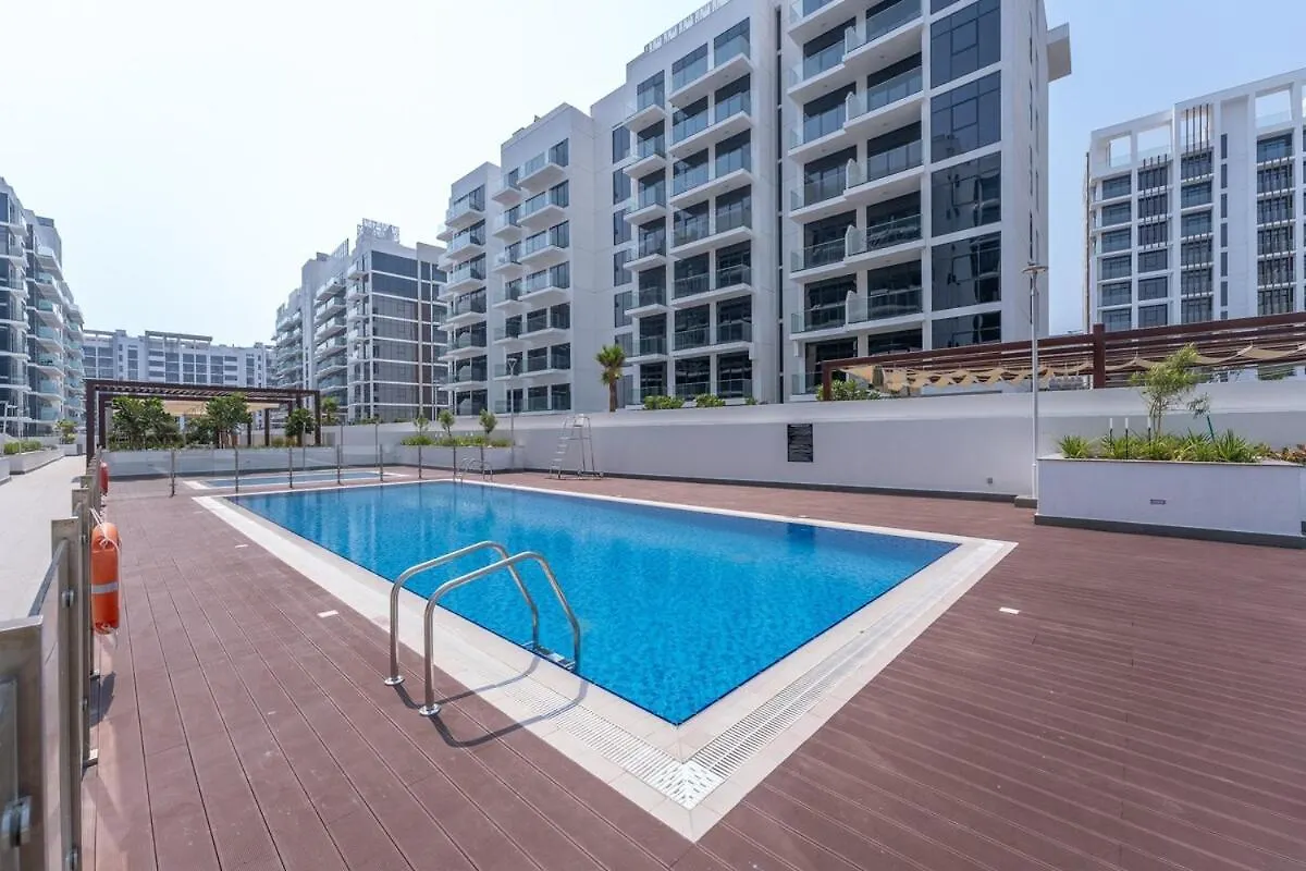 Lägenhet Quiet Elegance Studio Living Near Burj Khalifa In Azizi Riviera Dubai
