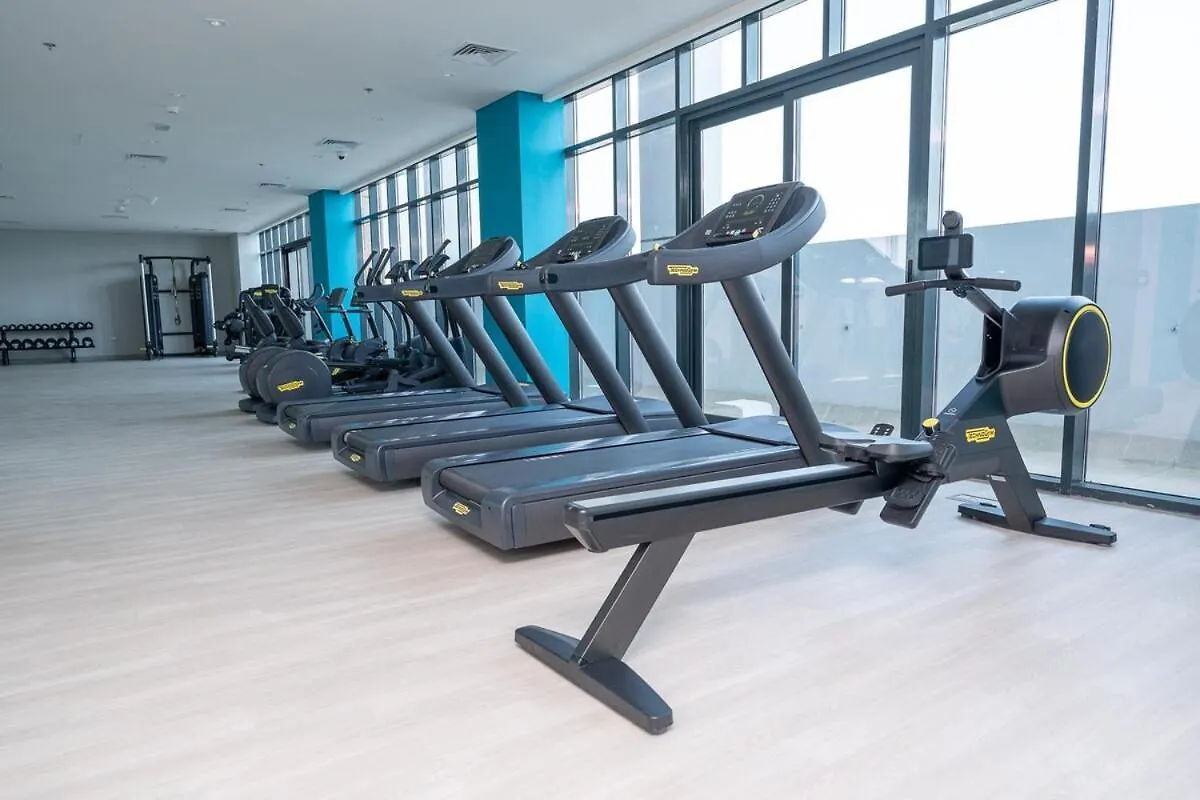 Lägenhet Quiet Elegance Studio Living Near Burj Khalifa In Azizi Riviera Dubai